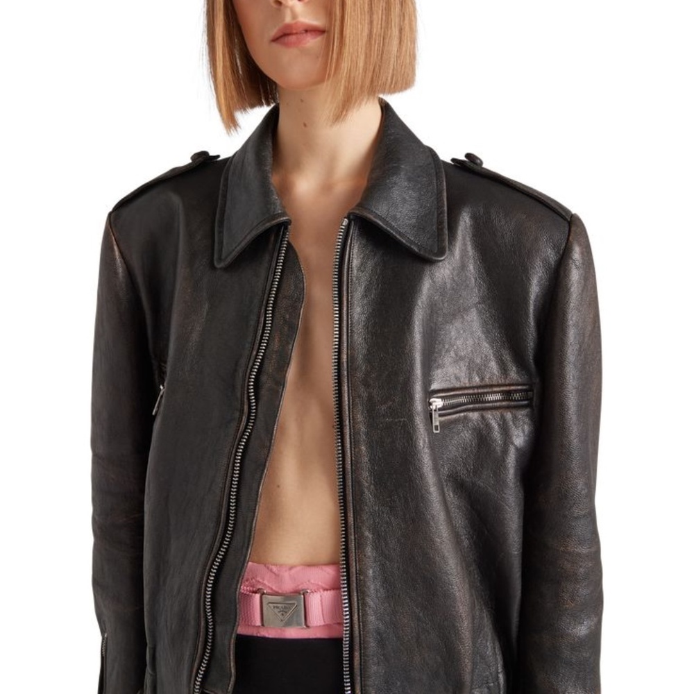 Prada leather jacket